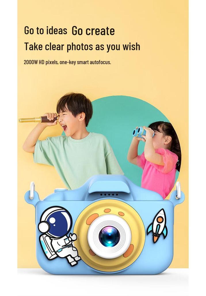 X2-TKR Children's HD Digital Camera with Instant Printer – Perfect Birthday Gift for Kids
