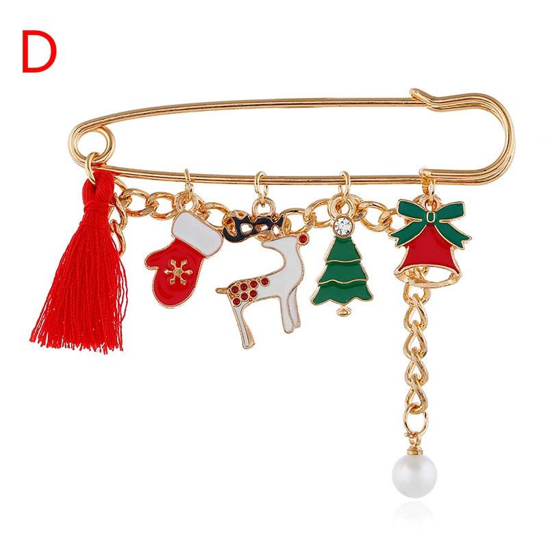 Móda Nový rok Vánoční boty Brože Pro ženy Vánoční oblekový špendlík Vintage Kreativní dárek Šperky Kabát Šaty Doplňky