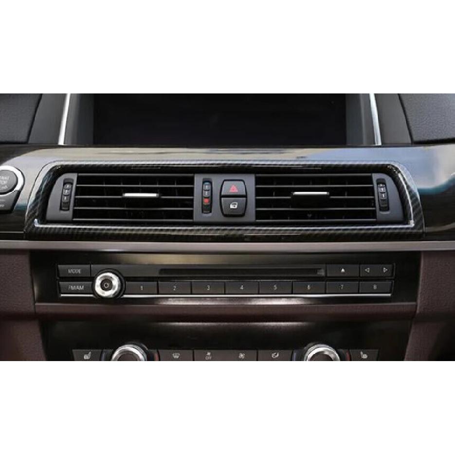 For BMW 5 Series 2011-2017 ABS Carbon Fiber Middle Console Air Outlet Vent Cover