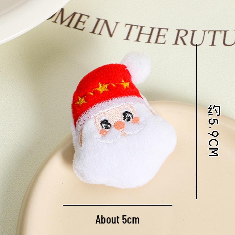 Christmas DIY Plush Ornaments: Santa Claus, Reindeer, Bells, Brooch & Sock Decorations