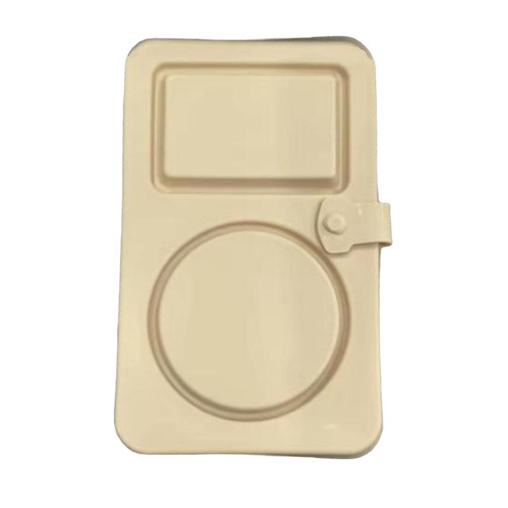 Foldable Double Compartment Snack Box Leakproof Sauce Seasoning Containers Kitchen Gadgets