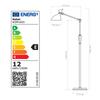 Rebel LED Floor Lamp 12W Adjustable Dimmer Color Change