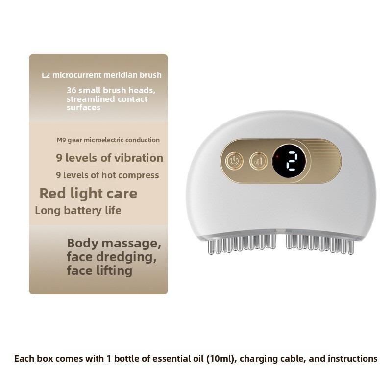 

Электрическая меридианная щетка Микротоковая массажная щетка Скребковый массажер Артефакт для здоровья и физиотерапии Вибрационный горячий компресс Скребковый инструмент