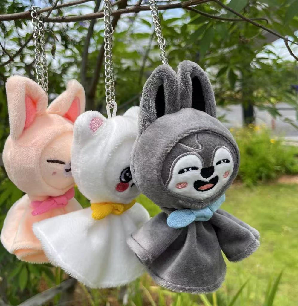 Cute Idol Plush Doll Keychain Soft Animal Stuffed Toy Bag Charm Fan Collection Souvenir Gift
