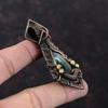 Seraphinite Pendant Copper Wire Wrapped Gemstone Pendant Handmade Copper Wire Jewelry Stylish Pendant Real Seraphinite Jewelry Gift For Her
