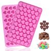 Silicone Mini Hearts Molds Cube Heart Mold Mini Hearts Shape Mould for Baking Silicone Molds for Chocolate Gummy Heart Ice Tray
