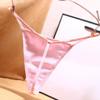 Lady G-string Pornographic Anti-septic Spaghetti Strap Elastic Comfortable Sexy Solid Color