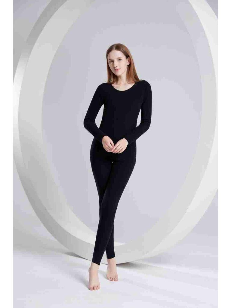 Women's Silk Protein Thermal Underwear: Seamless One-Piece Set for Autumn and Winter