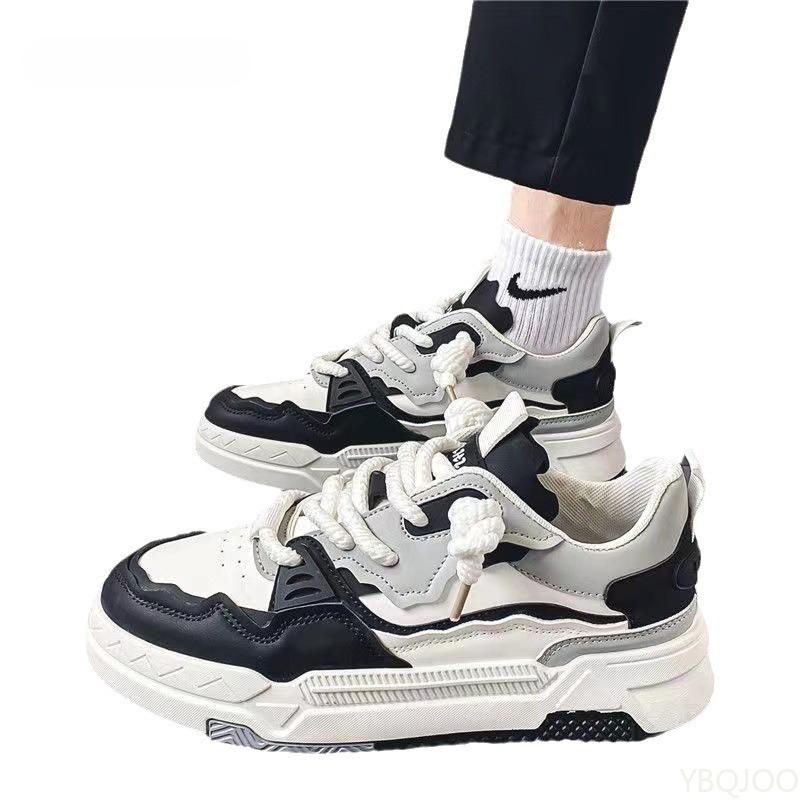 Men's shoes spring new sports board shoes versatile thick sole height increasing casual comfortable wear-resistant trendy shoes