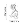 2pcs Fashionable Ear Clip Without Ear Holes, Comfortable To Wear, Simple Style Suitable for Both Men and Women, Suitable for Daily Wear, Birthday