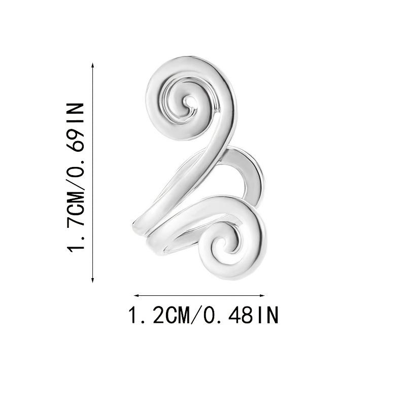 2pcs Fashionable Ear Clip Without Ear Holes, Comfortable To Wear, Simple Style Suitable for Both Men and Women, Suitable for Daily Wear, Birthday
