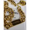 Used CHANEL gold chain belt with coin charms