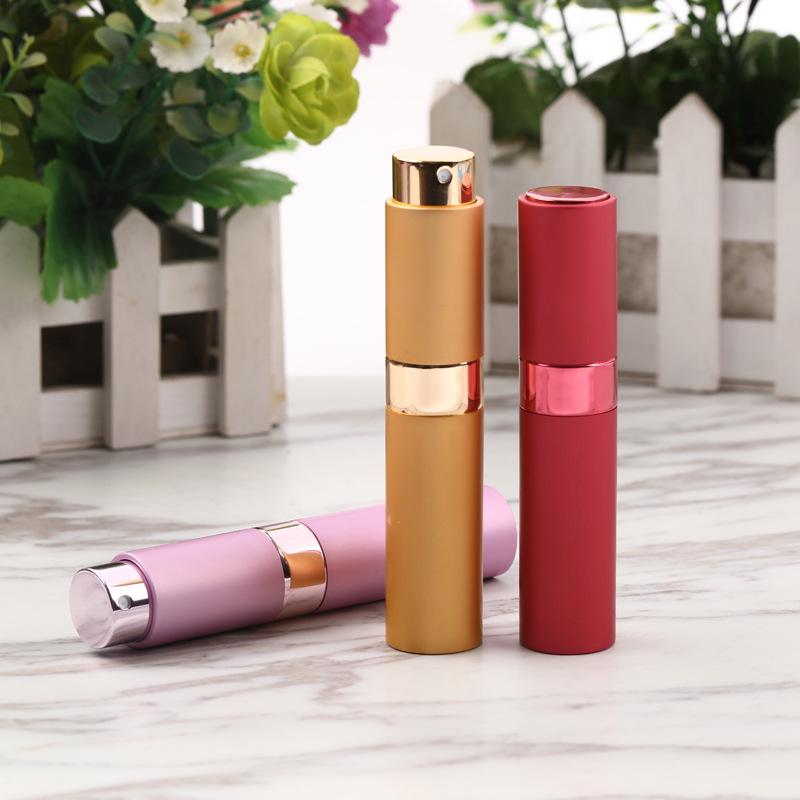 10ml Rotating Telescopic Spray Perfume Bottle - Glass, Ready for Logo Printing
