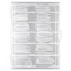 120-Piece Crystal Nail Extension Kit with Scale Molds, No Paper Tray Model 22#