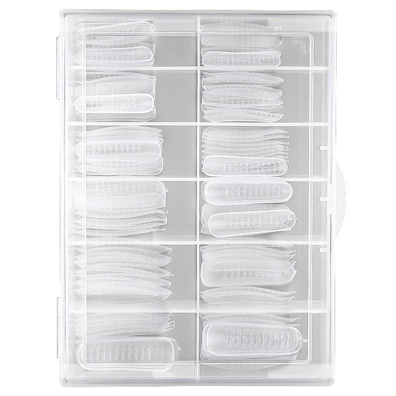 120-Piece Crystal Nail Extension Kit with Scale Molds, No Paper Tray Model 22#