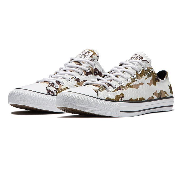 Converse Chuck Taylor All Star Allover Camo Low Top Comfortable Canvas Shoes Unisex Sneakers Snow-Camo 166177C