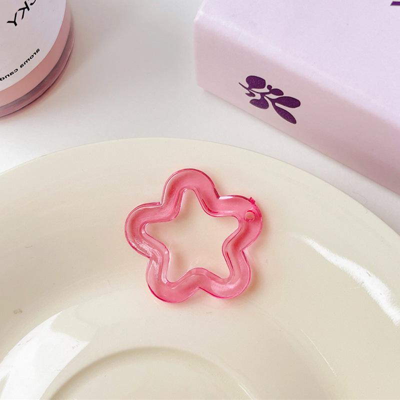 Transparent Acrylic Star Charm for Earrings, Phone Cases, and Keychains
