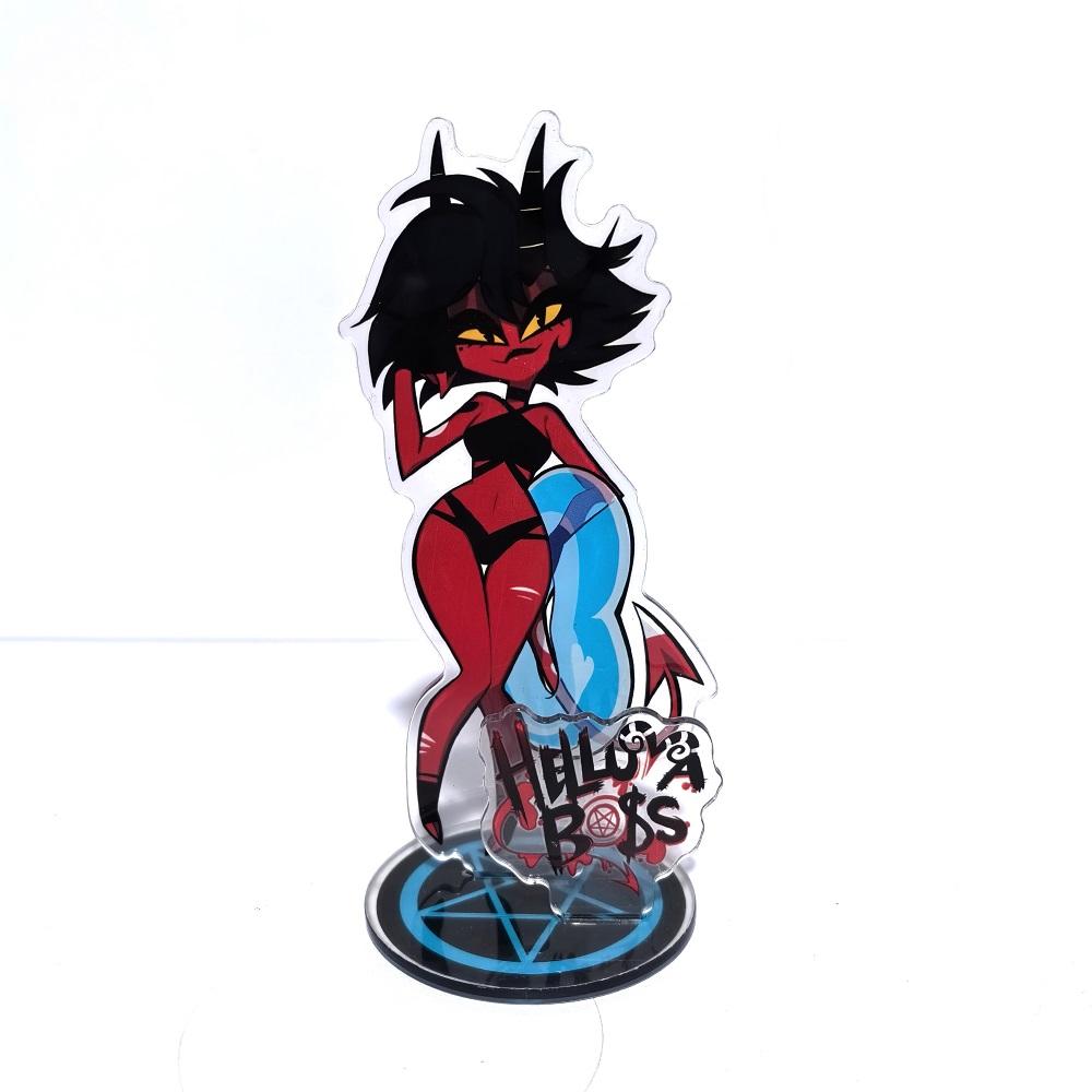 Anime Figure Acrylic Stand Model Plate Alastor Fizzarolli Angel Desk Decor Standing Sign Game Fans Gift Ornaments Stand Model