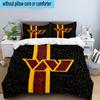 Redskins Football Club Design 3PCS Bedding Set 2D Printing (Includes 1 Duvet Cover + 2 Pillowcases Coreless), Bedroom decor,Fan gift