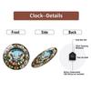 Large 12 Inch Glass Wall Clock from a Reputable and Trusted Home Decor Brand