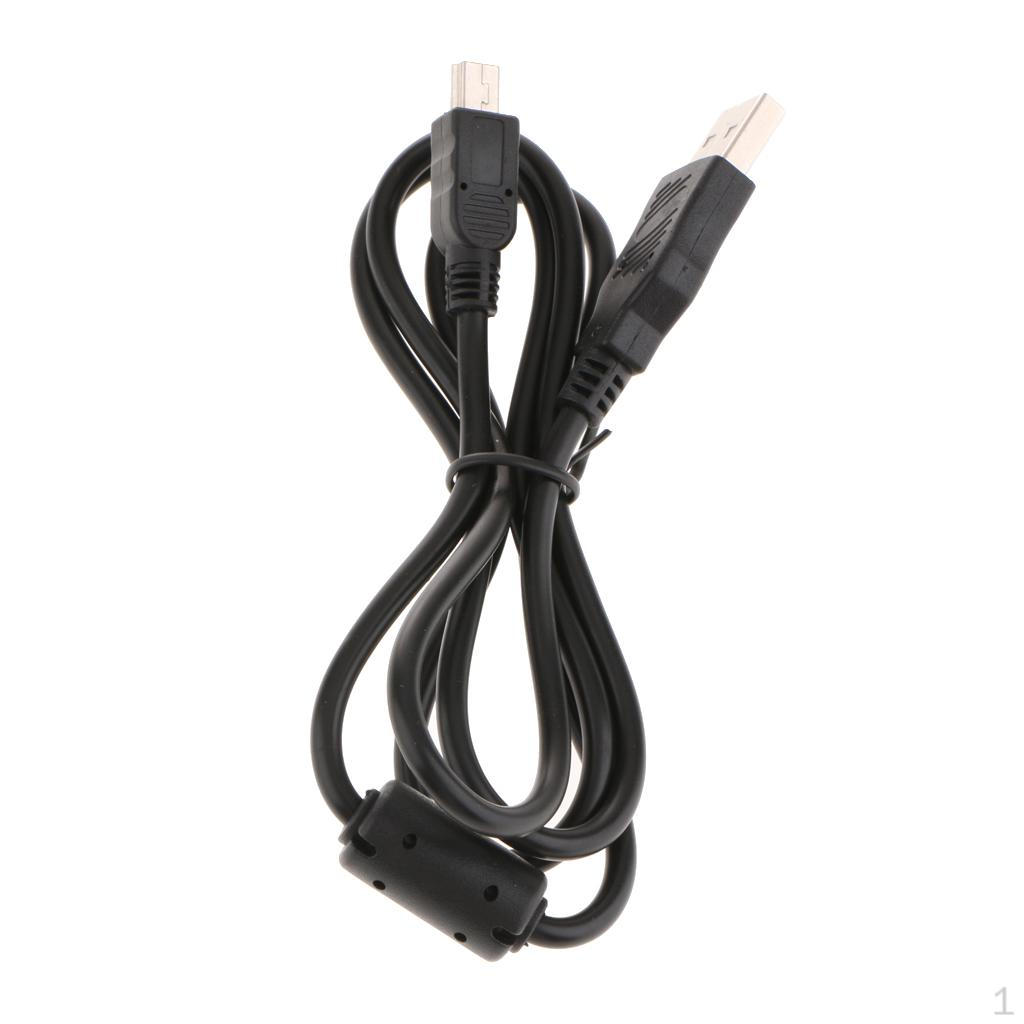 5 Pin USB Sync cable Lines Charging Cord For Digital SLR Camera - Black