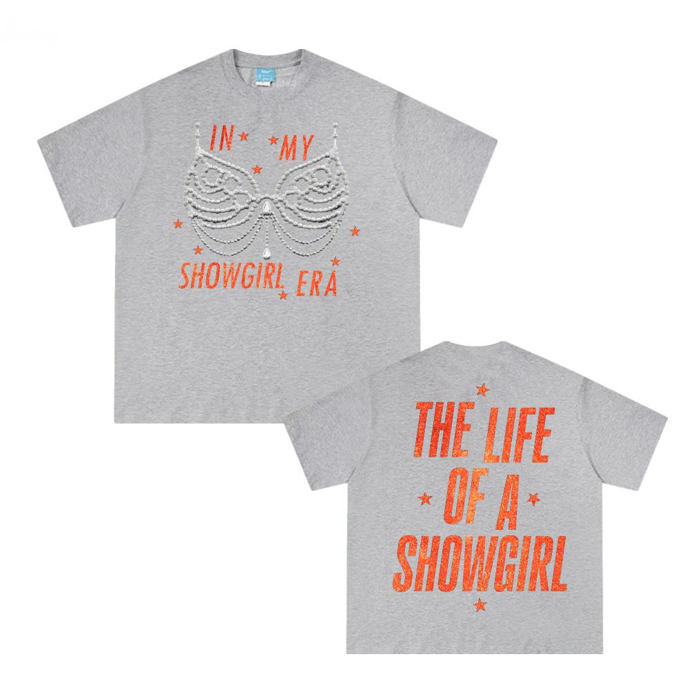 The Life of A Showgirl  Album Tee Singer's Same Style Short Sleeve 100%Cotton Fashion Comfortable Camisetas Tops Harajuku Summer Tee
