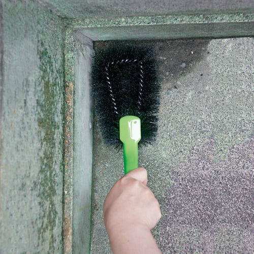 Azuma Brush, Large Corner Cleaning Hard Brush, 9cm Wide X 25cm Long, Scrubs Away Stubborn Mud, AZ655