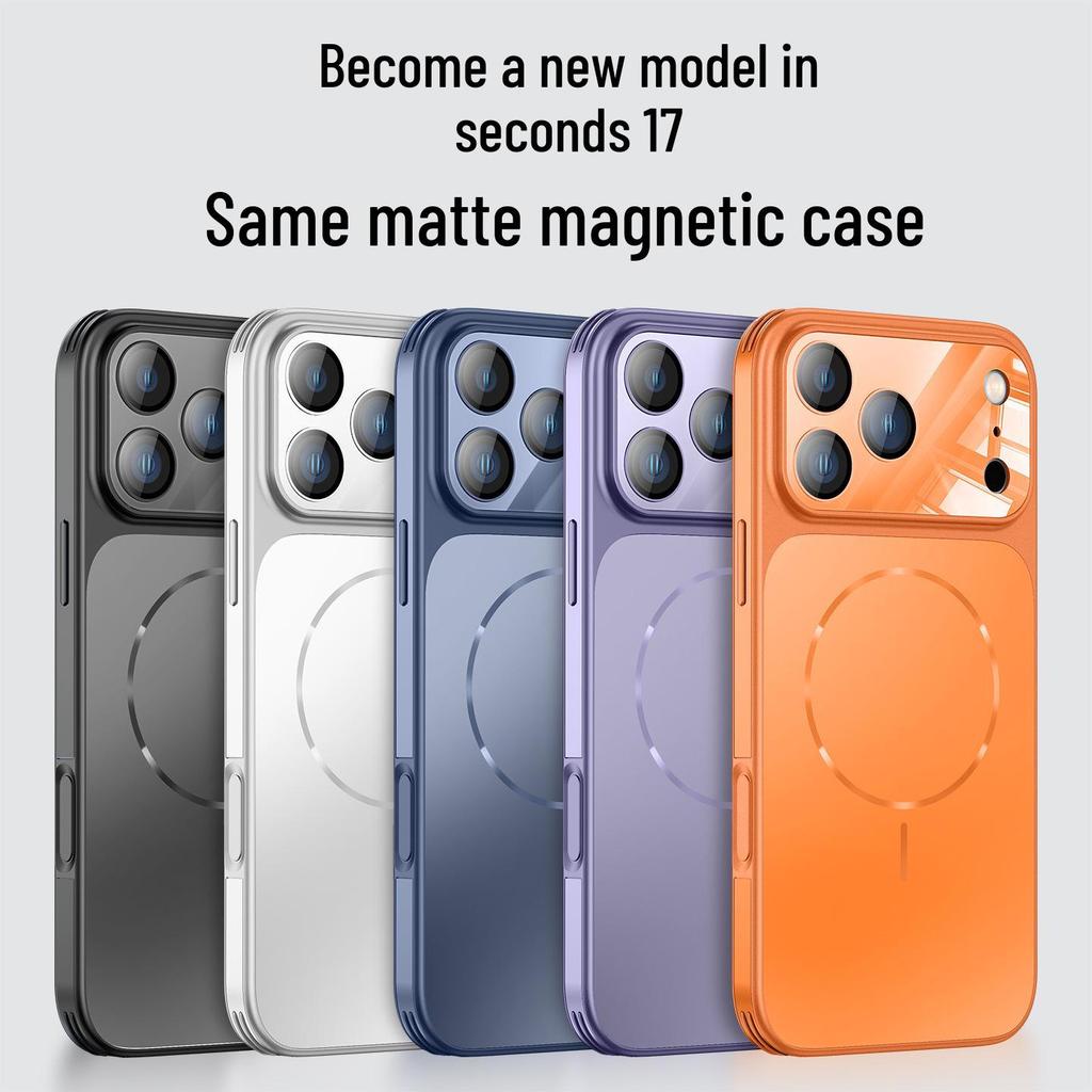 Apple iPhone 16/17 Pro Max Magnetic Case: Drop-Proof, Large Window, Four-Corner Protection