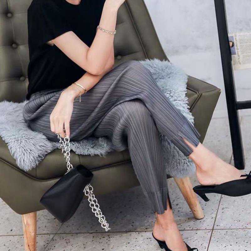 

Женские шаровары, свободные, с высокой талией, повседневные брюки-морковки, женские однотонные брюки-джоггеры с карманами, одежда больших размеров XS серый