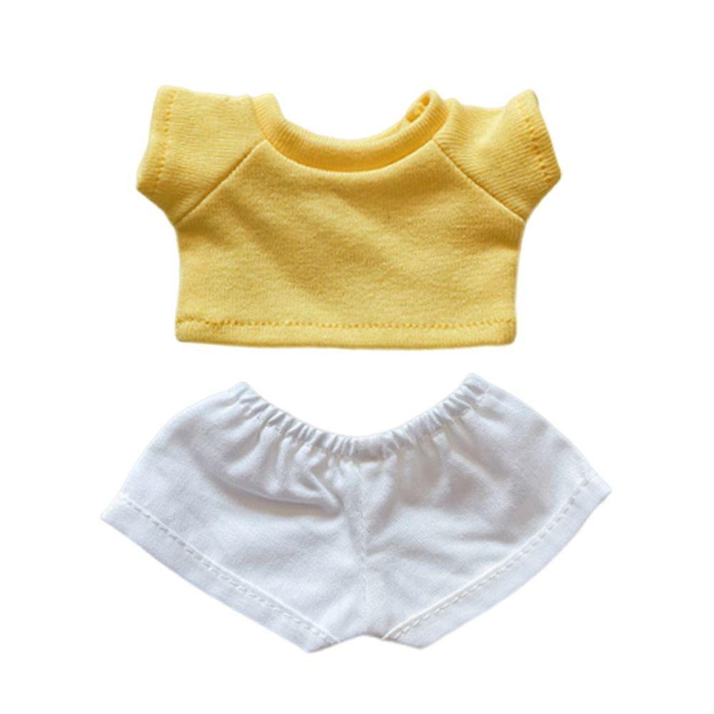 Handmade For Labubu T-shirt Set For 17CM Labubu Clothing Set Mini Doll Clothes  Joint Doll