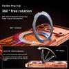 For iPhone 17 Pro Max Case Kickstand Frameless Aluminum Alloy + Silicone Phone Bumper Cover