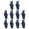 PATIKIL Mănuși de biliard pentru mâna dreaptă Accesorii pentru tac de biliard și tac Albastru Pachet de 10 Mână cu trei degete, Jucători, Carambol, Snooker, Sporturi,