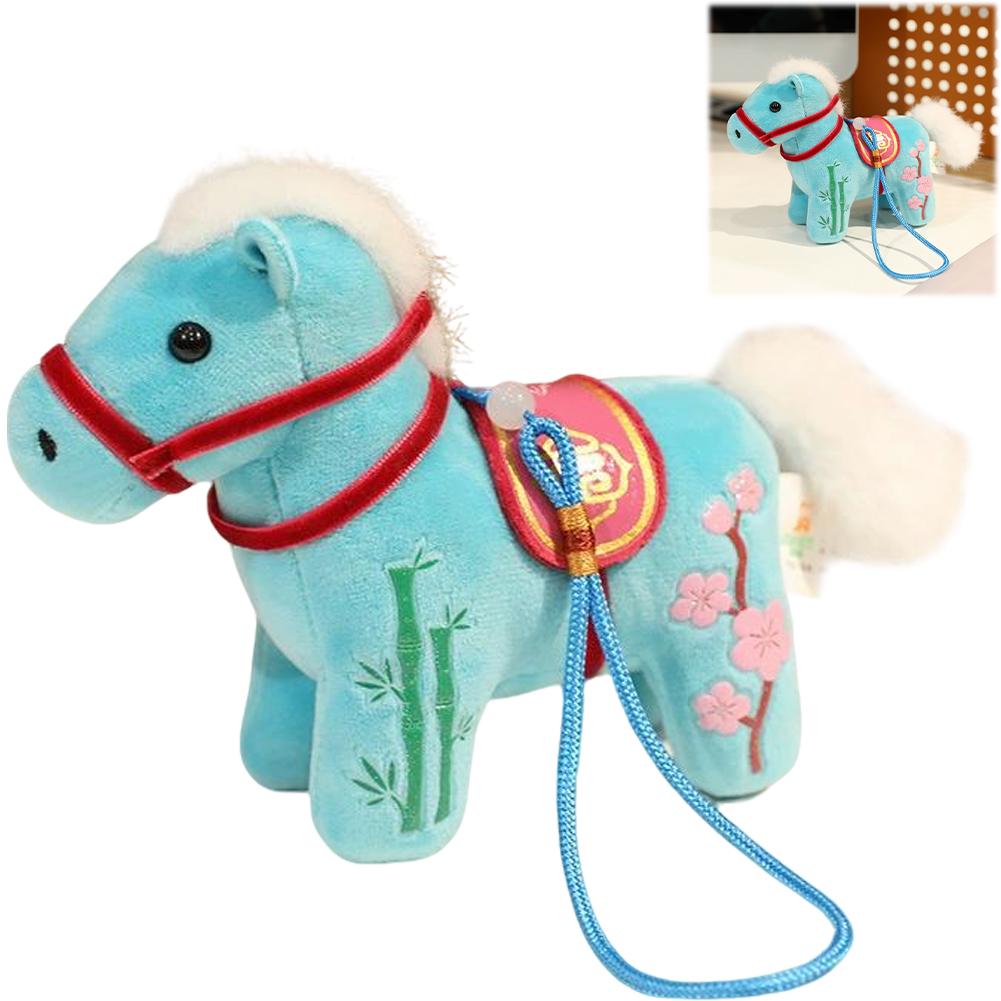 Mini Sac à Dos Sac à Main Cheval en Peluche Ornement Décoratif Suspendu 2026 Année du Cheval Mignon Cheval Pendentif Cadeau de Festival