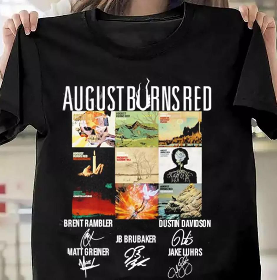 August Burns Red Signatures Short Sleeve Black Size S5XL Shirt S