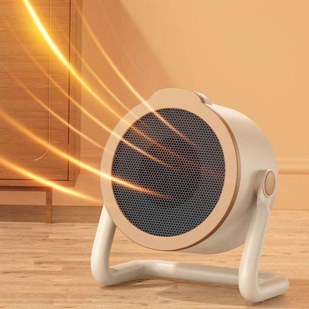 500W Portable Electric Space Heater PTC Fast Heating Winter Warmer 2 Mode Overheating Protection Small Heater for Home Office
