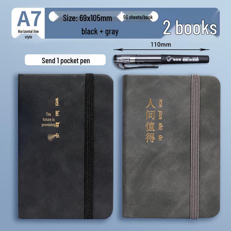 A7 Mini Pocket Notebook - Portable, Simple Style, High Value Memo Pad