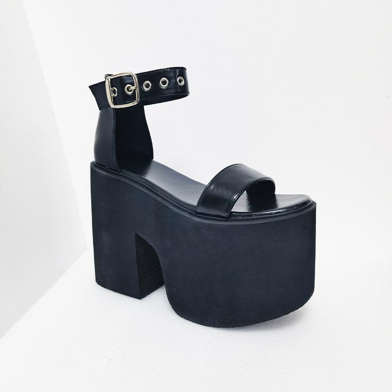 Fashion 13cm New Popular Wedge Heels Thick-soled Fashionable Large-sized Women's Summer Outerwear Slippers Plus Size 34-41 Zapatos Mujer