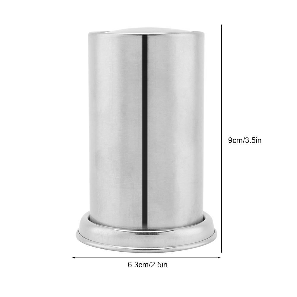 Zahnstocherhalter aus Edelstahl Hotel Restaurant Heim Schreibtischdeko Aufbewahrungsbehälter für Wattestäbchen