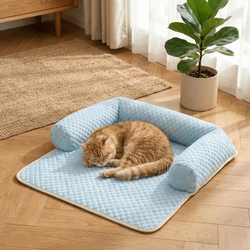 Non-Slip Pet Sleeping Pad Detachable Dog Sofa Cushion Dog Accessories Cat Cold Bed Mat  Pet Kennel
