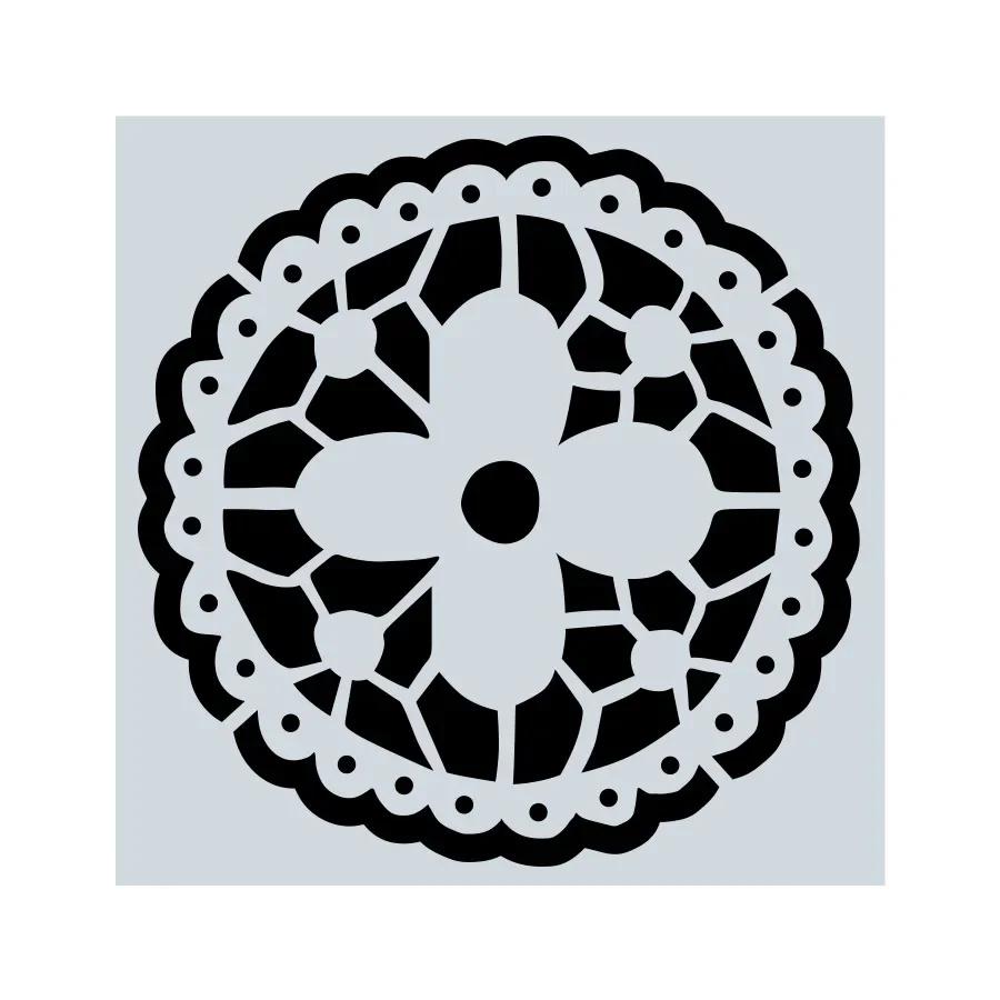 Plantillas Decorativas de Mandala con Patrones Bonitas Plantillas Huecas para Pintura en Spray Duraderas Lavables Herramienta de Dibujo para Decoración de Ventanas y Paredes DIY