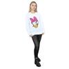 Disney Womens/Ladies Daisy Duck Head Painted Sweatshirt