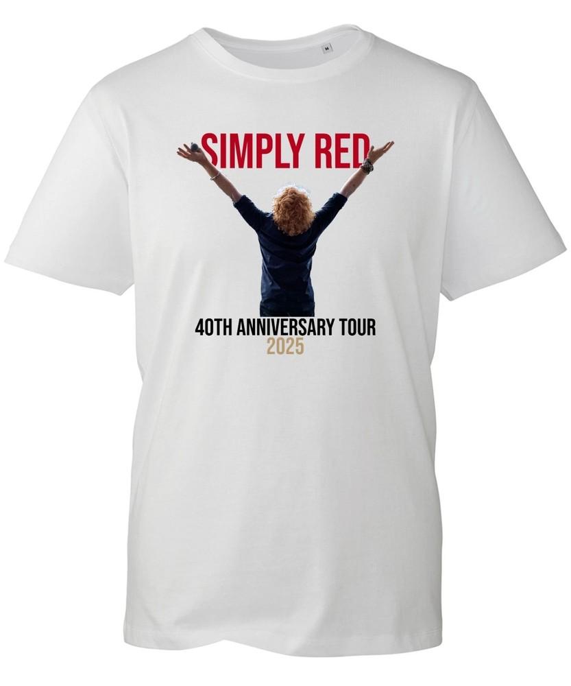 

Simply Tour Red 40th Anniversary TShirt 2025 Tour Shirt Music Lover Unisex T-Shirt L