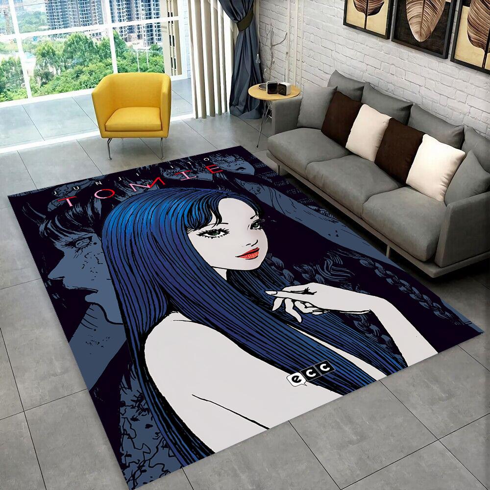 Horror Ito Tomie Kawakami Duch Kreskówkowy Dywanik Dywan do Salonu Sypialni Wystrój Domu, Dekoracja na Sofę Wycieraczka