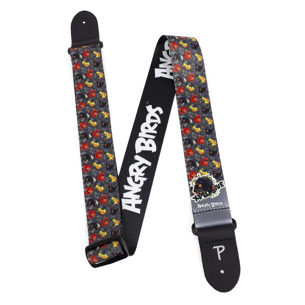 Officially Licensed P Leathers Angry Birds Design Guitar Perri's Ltd. Strap, 2-Inch