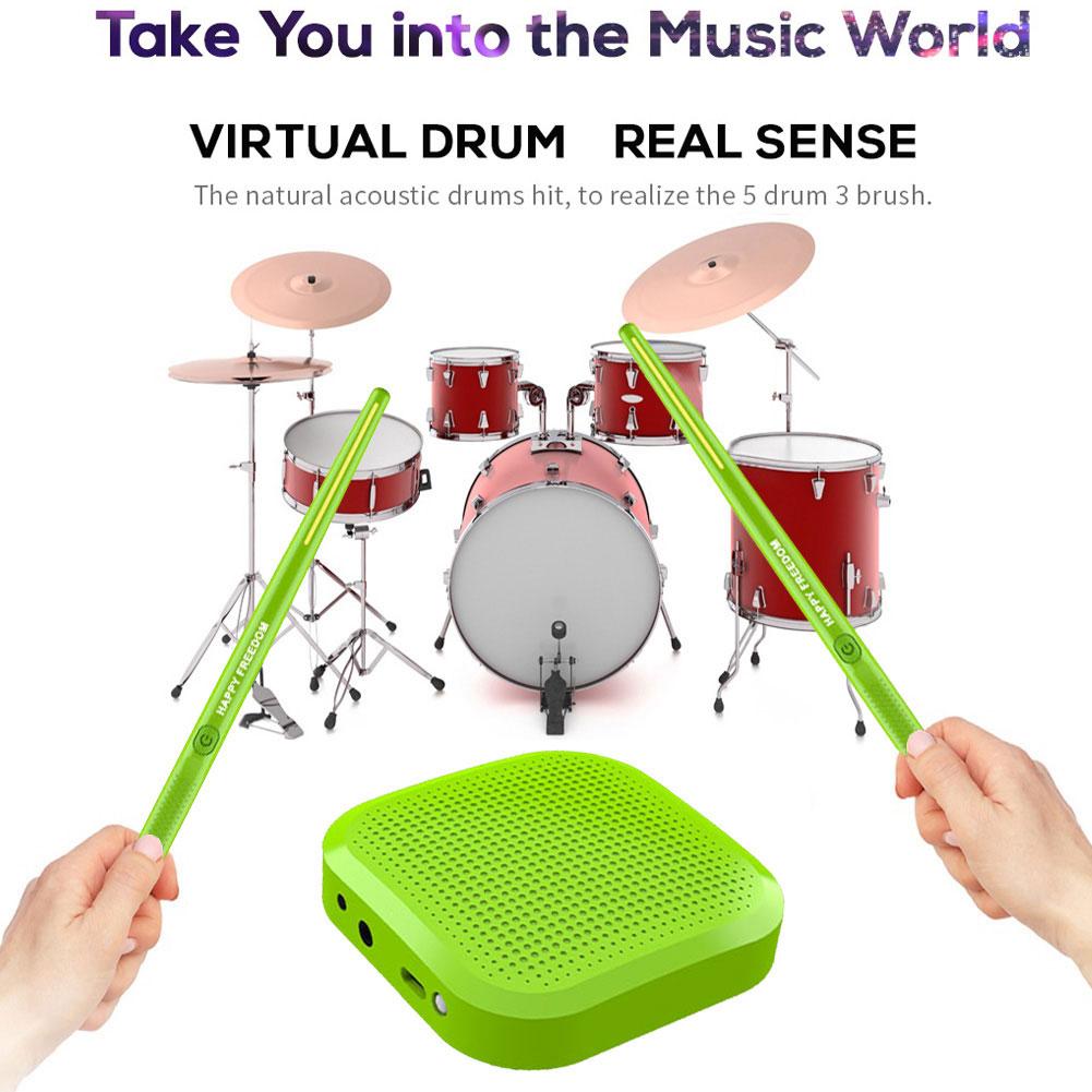Air Drum with Drumsticks Sets Portable Electronic Virtual Air Drum Drumsticks Professional for Beginners New Children Adults