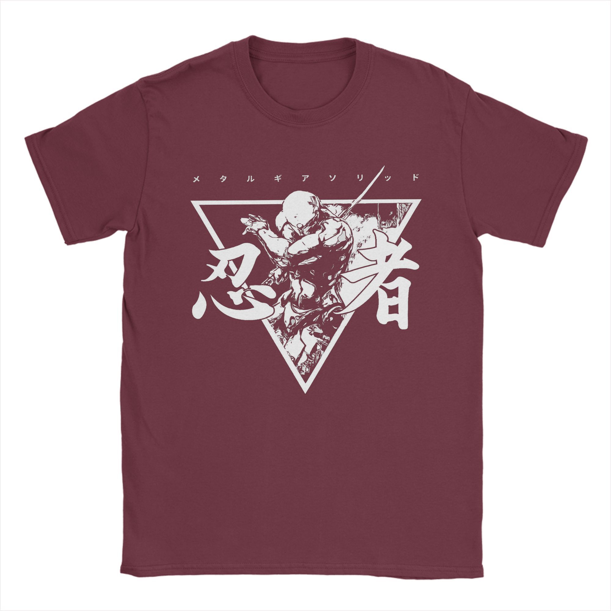 

Футболка Metal Gear Solid Grey Fox White, мужская хипстерская хлопковая футболка с круглым вырезом и коротким рукавом, футболки на день рождения, топы XXXXXL бордовый
