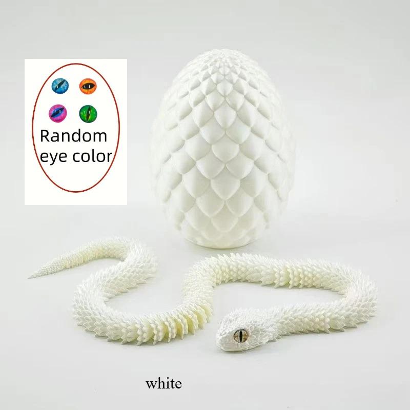 3D Printed Snake Egg and Dragon Egg Toys Fully Articulated Snake Dragon Collection Surprise Simulation Toy Decoration