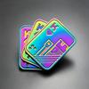 Zinc Zinc Alloy Fidget Slider Toy Metal Finger Spinne Toy Pocket Game Magnetic Fidget Slider  Kids Gifts