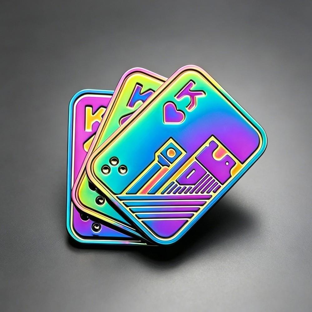 Zinc Zinc Alloy Fidget Slider Toy Metal Finger Spinne Toy Pocket Game Magnetic Fidget Slider Kids Gifts