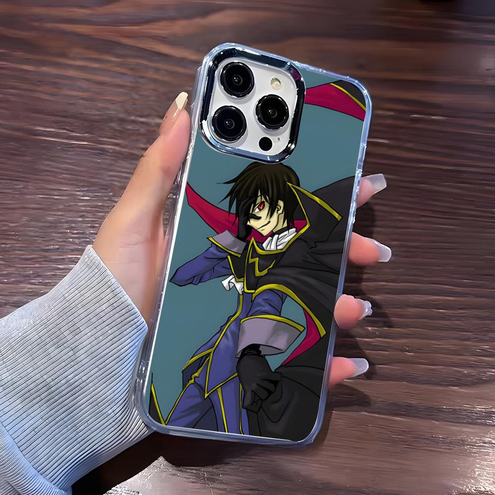 Anime Logo Code Geass Phone Case For IPhone 17 Pro Max 16 15 14 Pro Max IPhone 13 Pro Max 11 Plus Transparent Cover